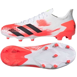Adidas Predator 20.2 Fg M EG0904 fotbollsskor röd vit