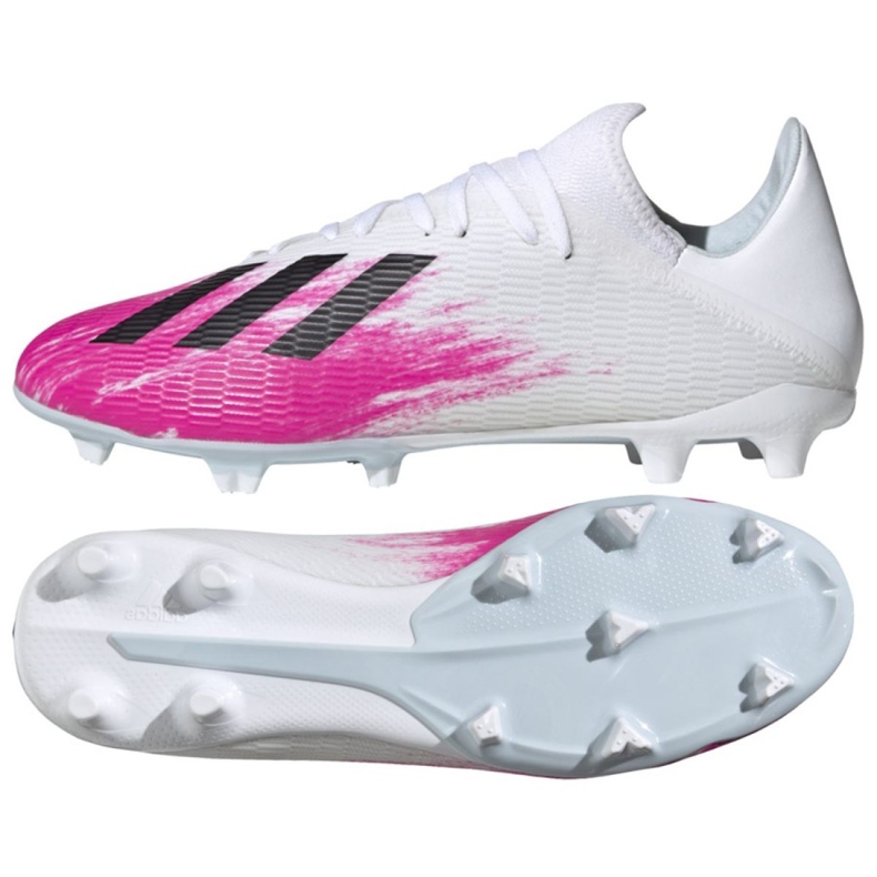 Adidas X 19.3 Fg M EG7132 fotbollsskor röd vit