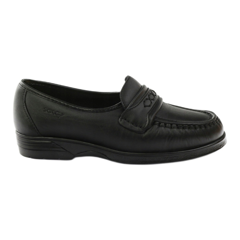 Solo Loafers for Sensitive Feet Comfort Black 015 svart