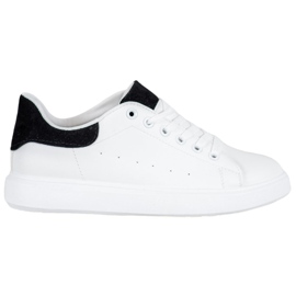 SHELOVET Casual sportskor vit svart