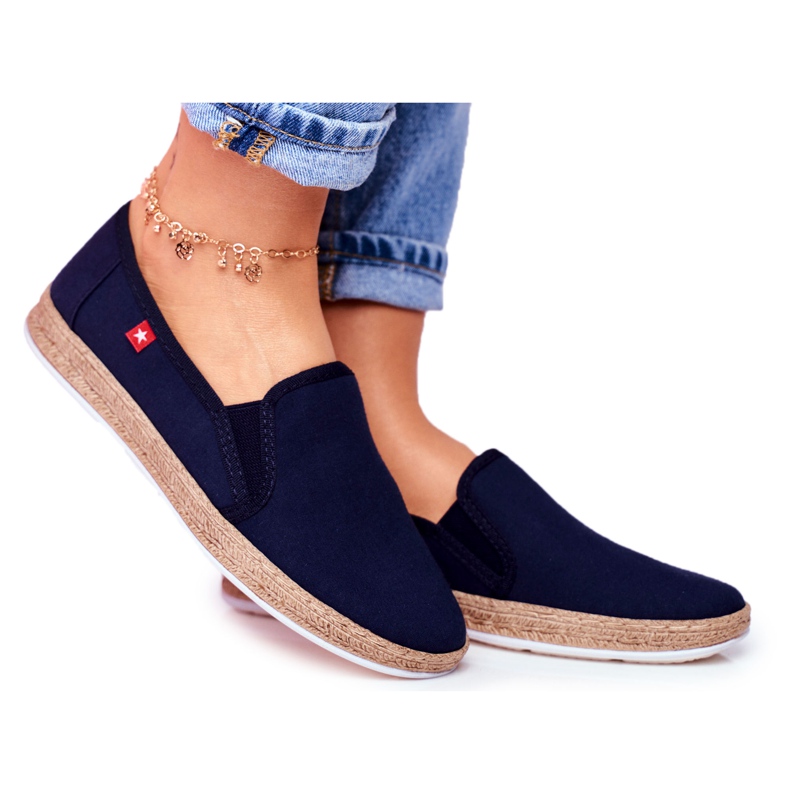 Kvinnors Espadrilles Big Star Slip-on Marinblå FF276036