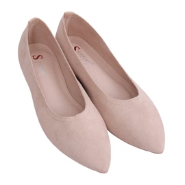 Beige ballerinor för kvinnor NK19P Beige