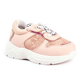 FRROCK Barnsportskor Pink Snake Matylda rosa