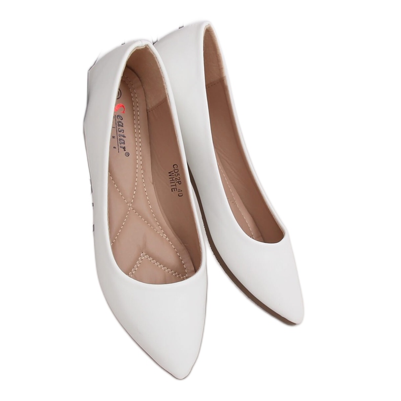 Ballerinas mandelvita tår CD52P Vit