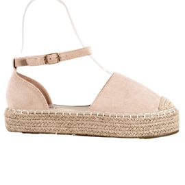 Seastar Beige Espadrilles på plattformen