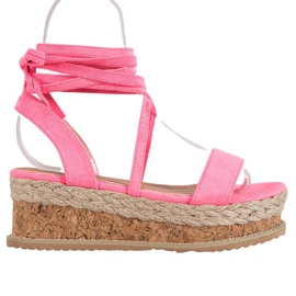 Seastar Sandaler i knuten mocka rosa