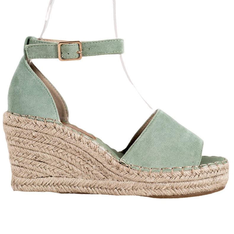 Seastar Sandaler på halmkilen grön