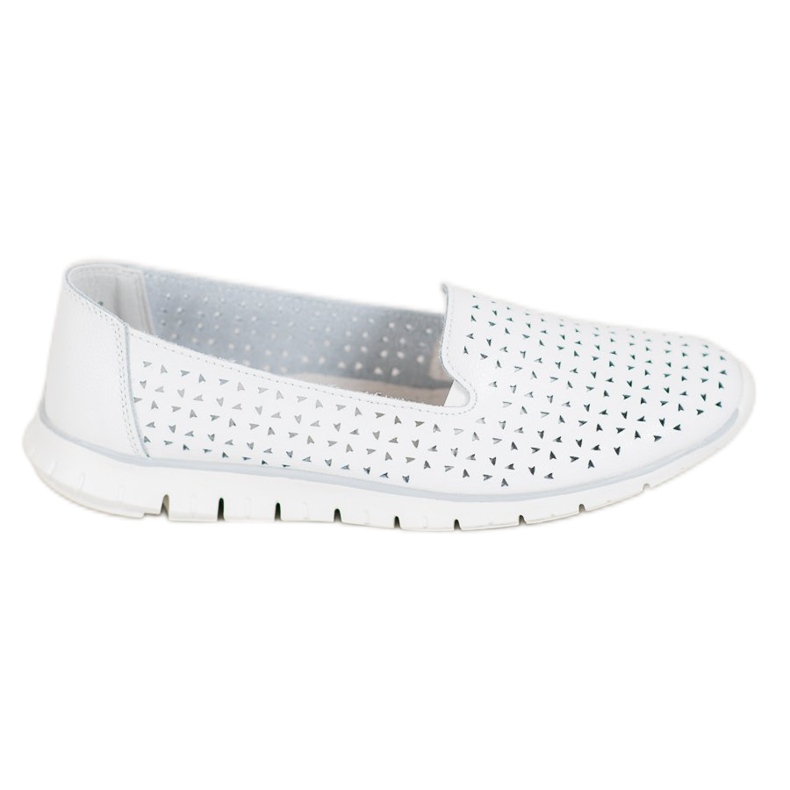 VINCEZA läderherrar vit