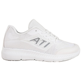 SHELOVET Bekväma skor med mesh vit grå