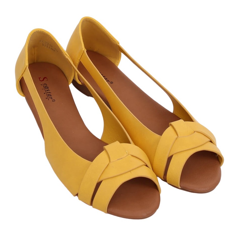 Ballerinas cut honey CC221P Yellow gul