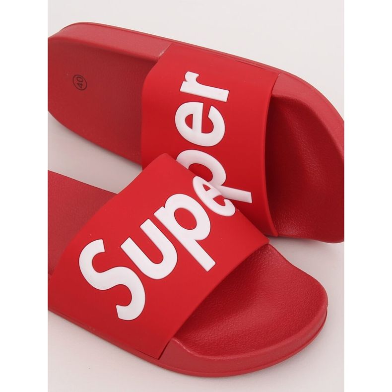 Röd Kvinnors röda tofflor CK110 Röd