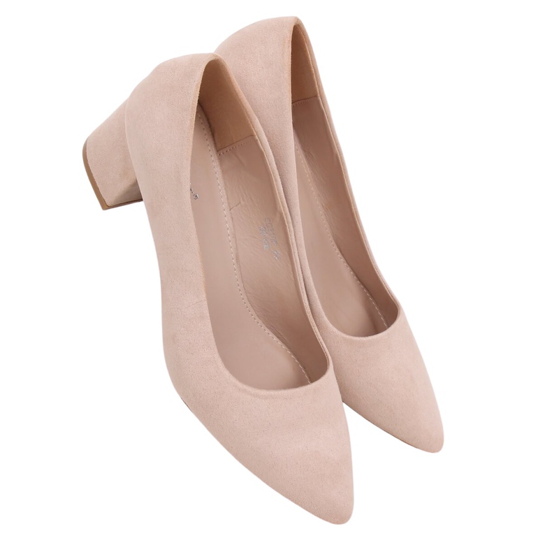 Lågklackade pumps beige CC210P Beige