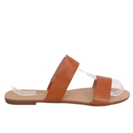 Enkla kamel tofflor S060074 Camel brun