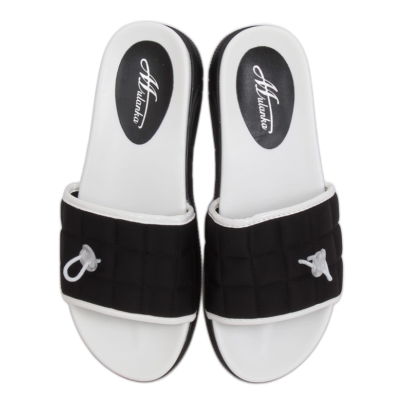 Svarta damas tofflor G-338 Svart