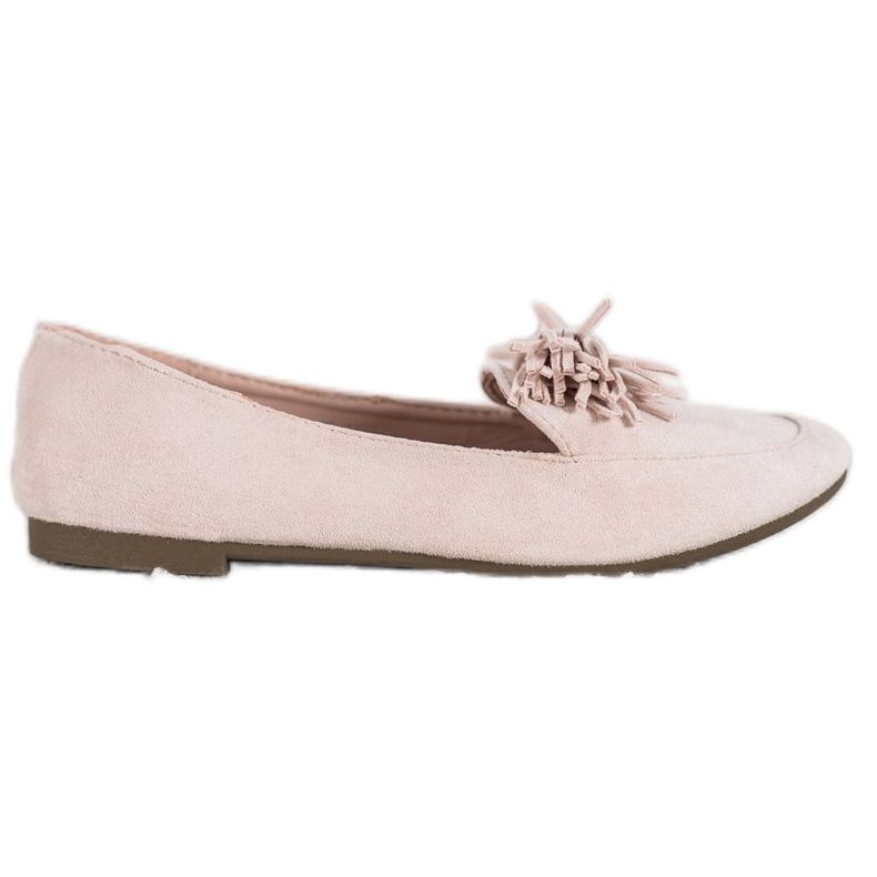 Nio Nio Loafers med fransar beige