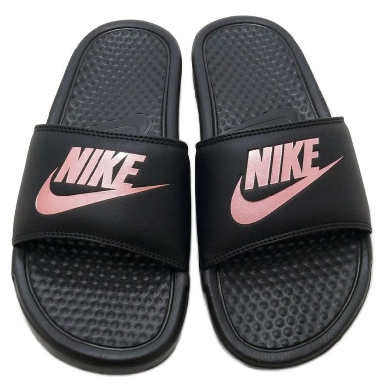 Nike Benassi Just Do It W 343881-007 svart rosa