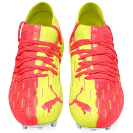 Puma Future 5.1 Netfit Osg Fg Ag Jr 105946 01 fotbollsskor grå gul