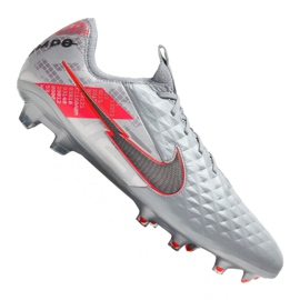 Nike Legend 8 Elite Fg M CW0518-906 fotbollsskor grå silver-