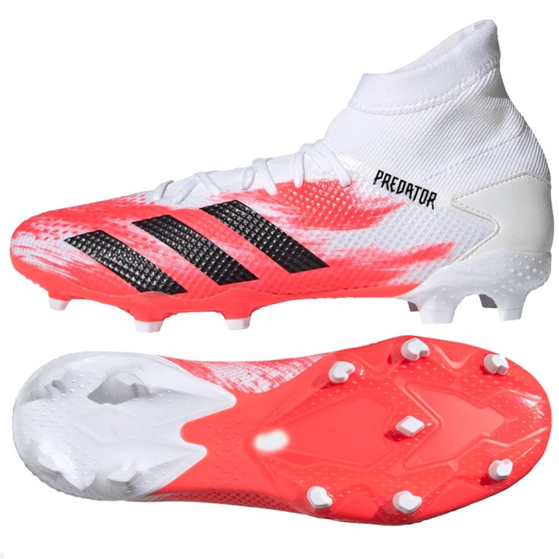 Adidas Predator 20.3 Fg M EG0910 fotbollsskor mångfärgad vit