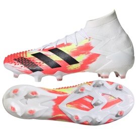 Adidas Predator Dracon 20.1 Fg M EG1599 fotbollsskor mångfärgad vit