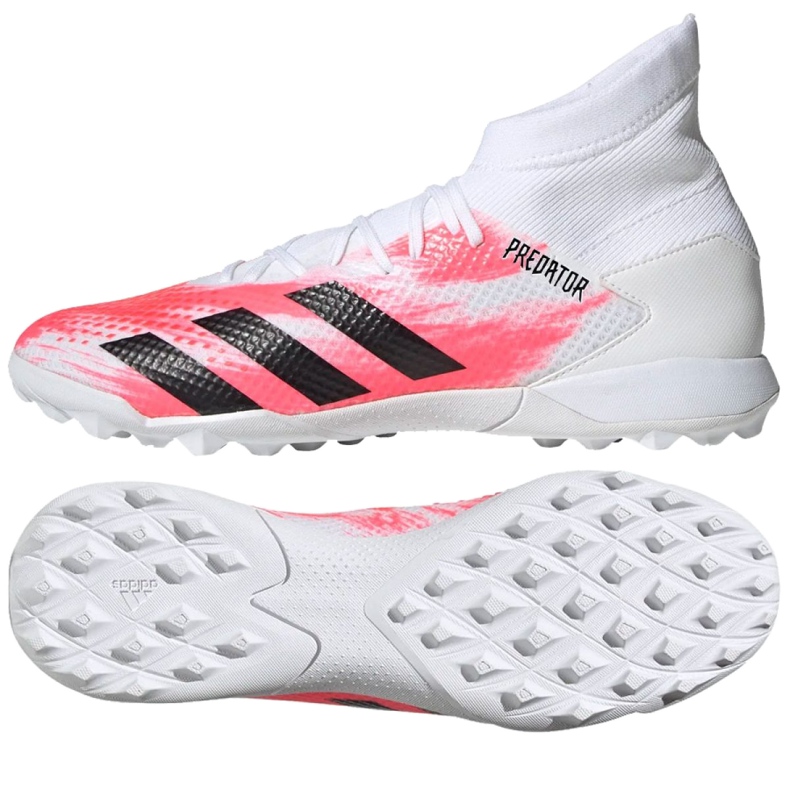 Adidas Predator 20.3 Tf M EG0913 fotbollsskor mångfärgad vit