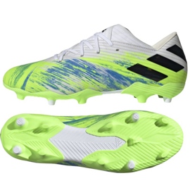 Adidas Nemeziz 19.2 Fg M EG7220 fotbollsskor mångfärgad grön