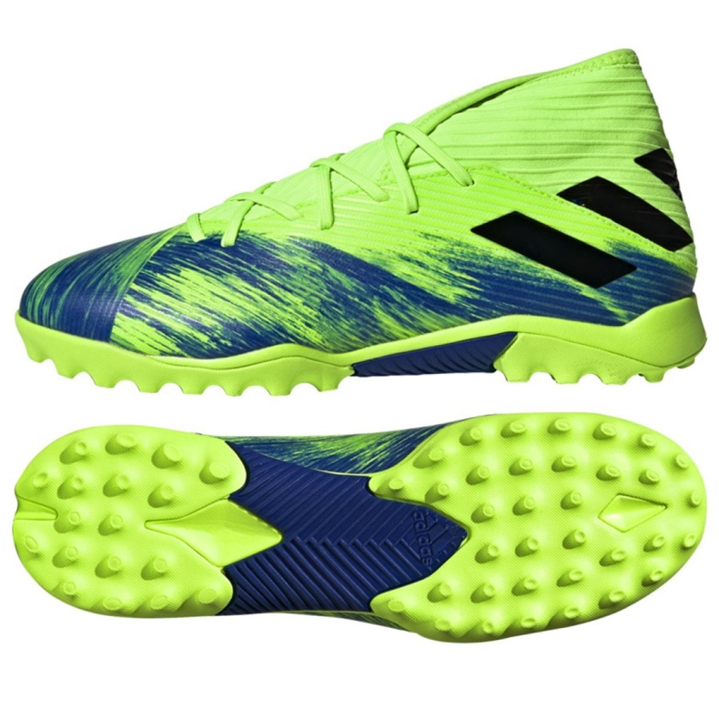 Adidas Nemeziz 19.3 Tf M FV3994 fotbollsskor mångfärgad grön
