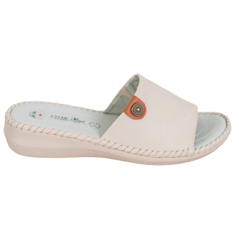 J. Star Casual Eco Leather Tofflor beige