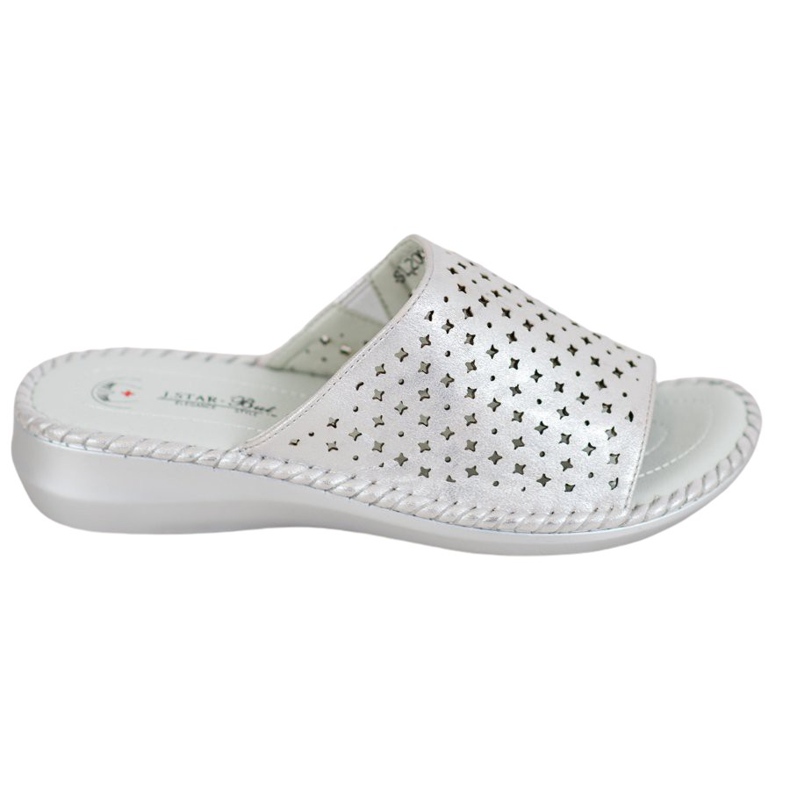 J. Star Lätta bekväma tofflor grå