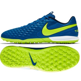 Nike Tiempo Legend 8 Academy Tf M AT6100-474 fotbollsskor blå blå