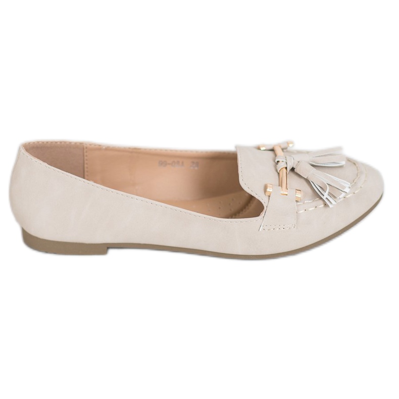 Nio Nio Eleganta loafers med fransar brun