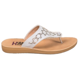 Kylie Tofflor med öppet mönster vit