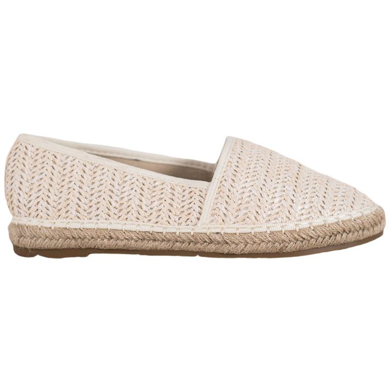 SHELOVET Flätad Beige Espadrilles