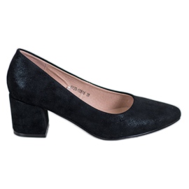 W. Potocki Klassiska högklackade skor svart