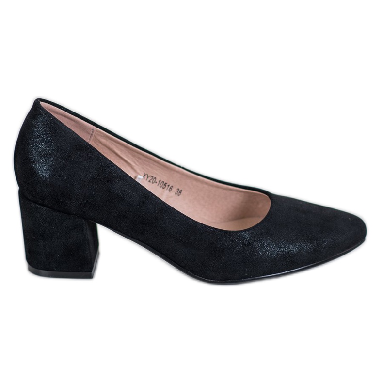 W. Potocki Klassiska högklackade skor svart