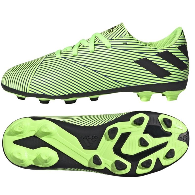 Adidas Nemziz 19.4 FxG Jr FV4011 fotbollsskor mångfärgad grön