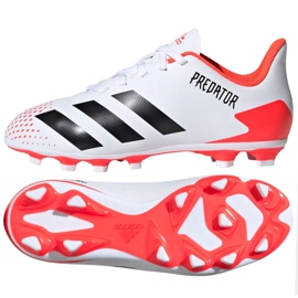 Adidas Predator 20.4 FxG Jr EG0932 fotbollsskor mångfärgad vit