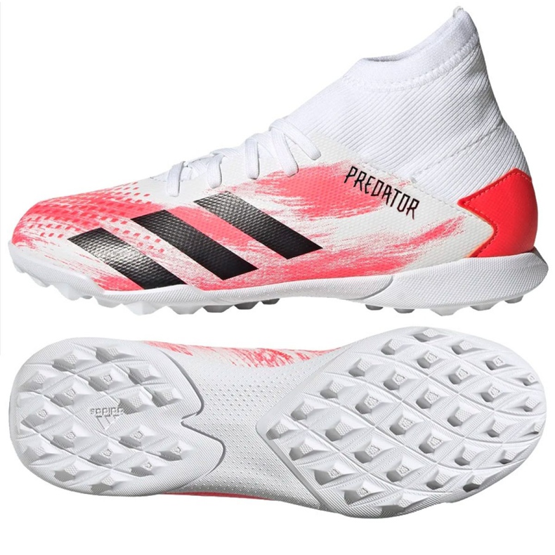 Adidas Predator 20.3 Tf Jr EG0929 fotbollsskor mångfärgad vit