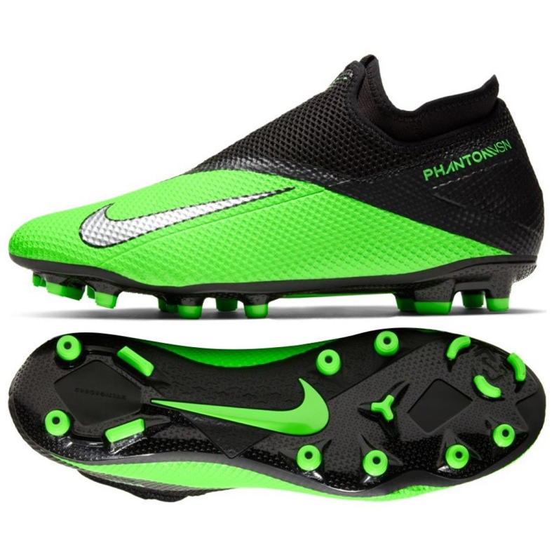 Nike Phantom Vsn 2 Academy Df Fg Mg M CD4156-306 fotbollsskor mångfärgad grön