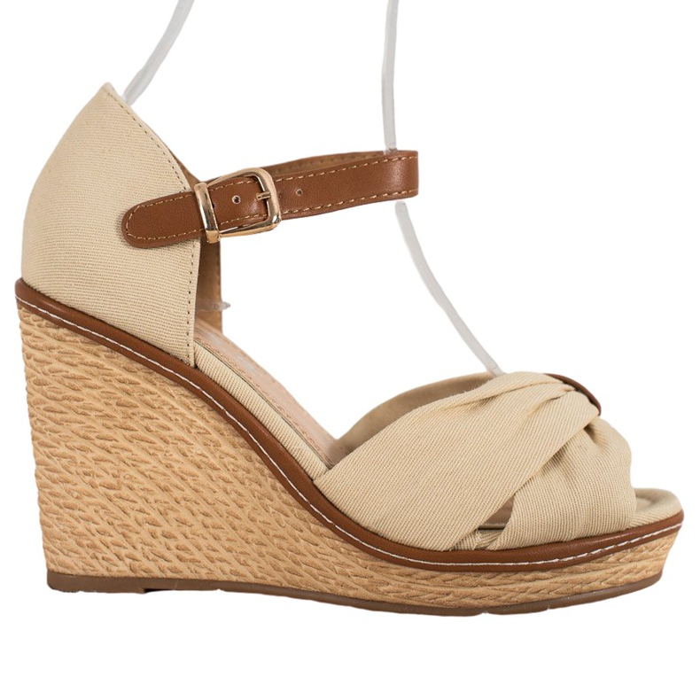 SHELOVET Sandaler med hög klack brun