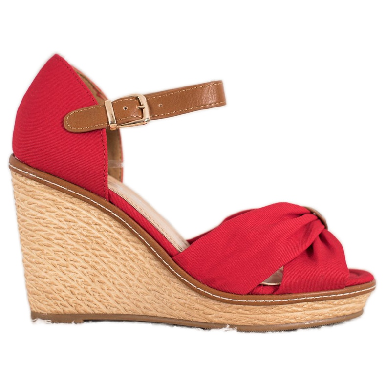 SHELOVET Sandaler med hög klack röd