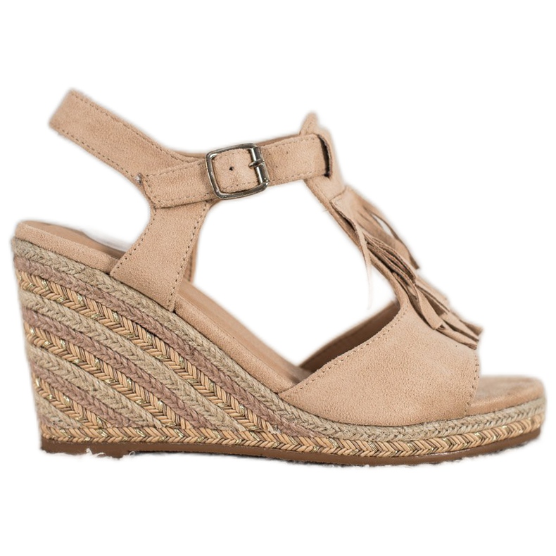 Small Swan Mocka kilar med fransar brun