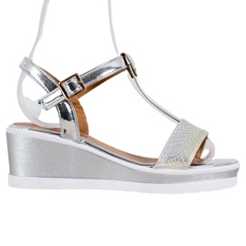 SHELOVET Silverkilar med ekoläder grå