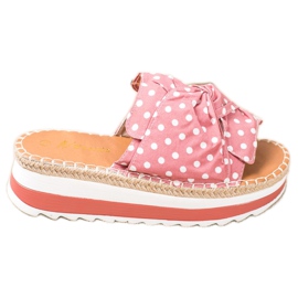 SHELOVET Tofflor På En Hög Plattform rosa