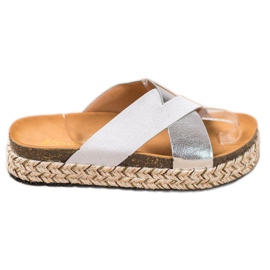 SHELOVET Tofflor På Plattformen grå