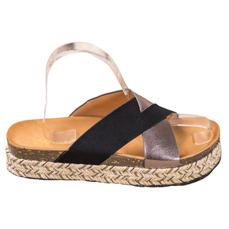 SHELOVET Tofflor På Plattformen svart grå