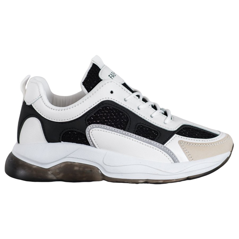 Via Giulia  Sneakers Med Glitter Mode vit svart