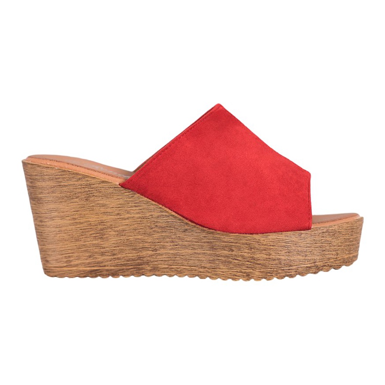 Renda Sandaler med hög klack röd