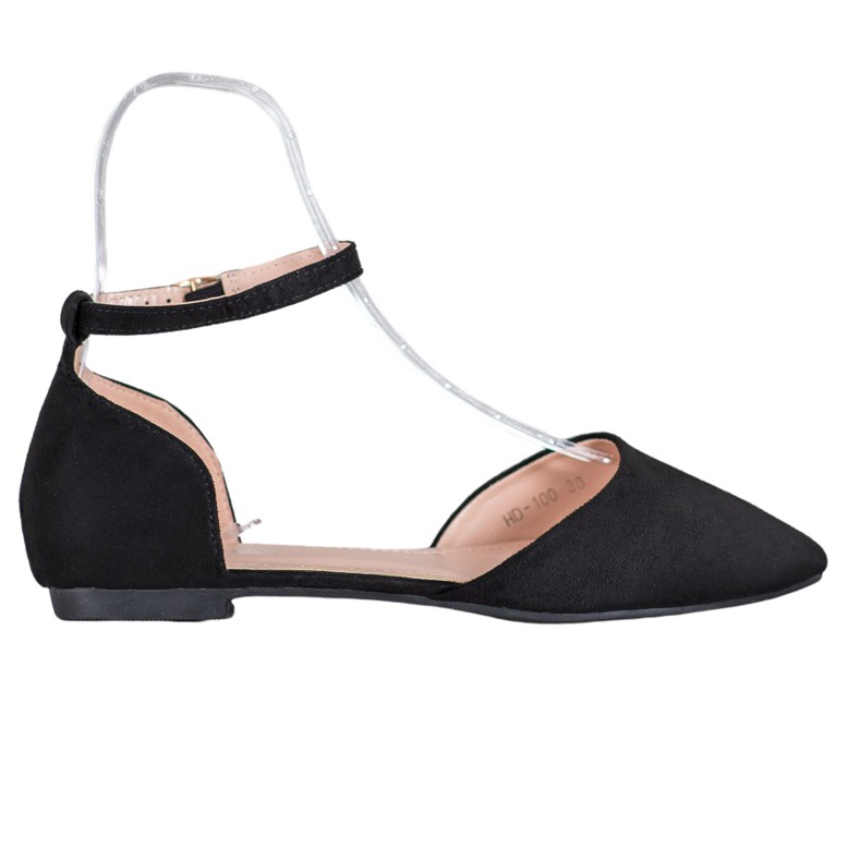 Diamantique Klassiska pumpar med spänne svart