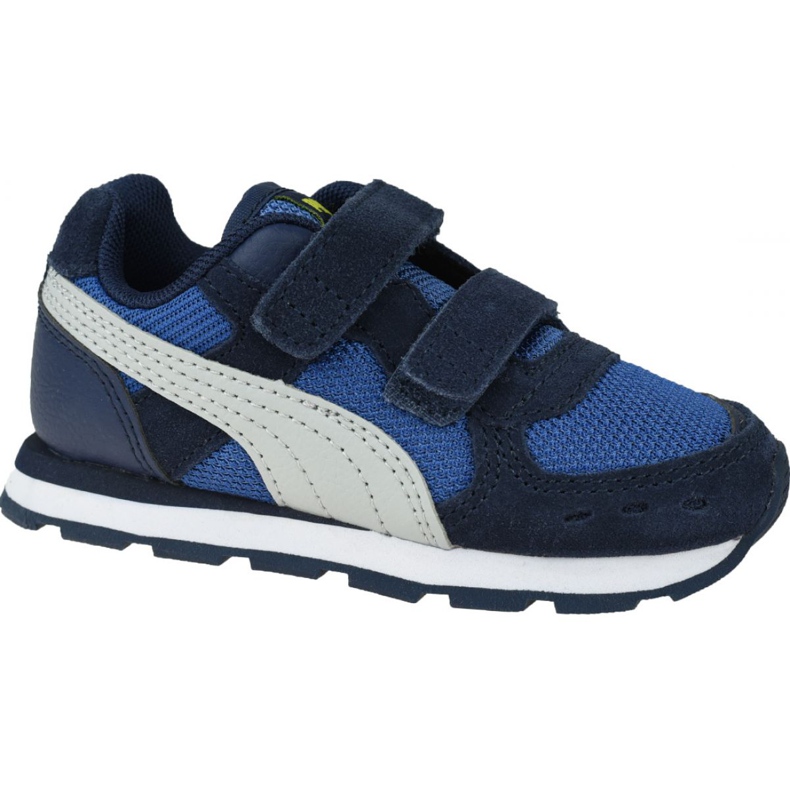 Puma Vista V Infants Jr 369541-09 vit marinblå blå